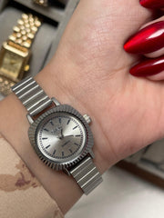 Shein round silver watch