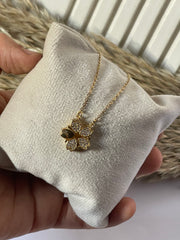 Butterfly Necklace with Sparkling Crystals
