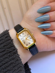 Classic Octagonal Leather Watch 3