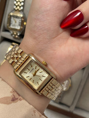 Cartieer square all gold watch