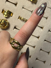 Iridescent Oval Adjustable Ring (4)