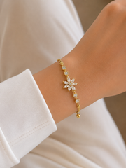 Shinny flower bracelet