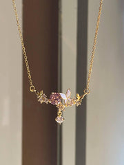 Butterfly diamond necklace ๐