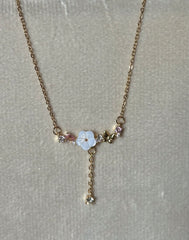 Gold flower necklace