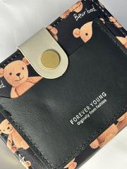 Wallet bear in black