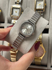 Shein round silver watch