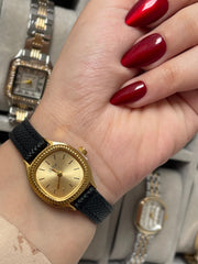 Shein gold black watch