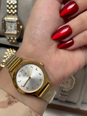 Ieke round watch gold