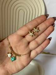 Sea necklace with earrings