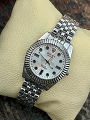 Rolex geneva silver