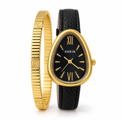 Snake leather watch with cartieer bracelet
