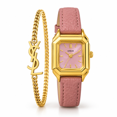 Shein Pink With bracelet New watch