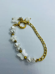 Butterfly Pearls Bracelet