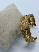 Gold Botanical Cuff Bracelet