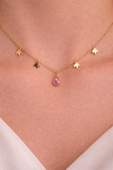 Lily necklace in kashmer