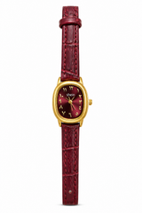 Shein red leather new