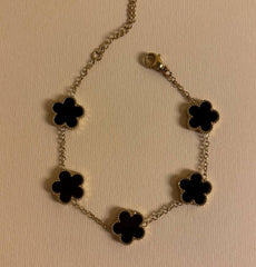 Flowers in black