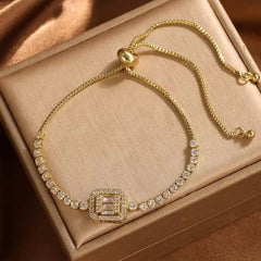 Diamonds bracelet gold