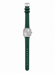 Ieke silver in deep green 2