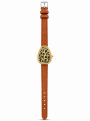 Shein teardrop in gold brown