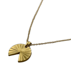 Radiant Fan Pendant Necklace