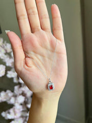 Elegant Red Ruby Necklace