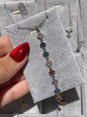 Rainbow Clover Necklace