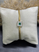 Green Stone With Gold