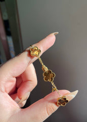 Brown flower bracelet