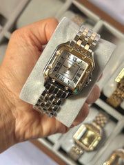 Cartier silver with gold in white