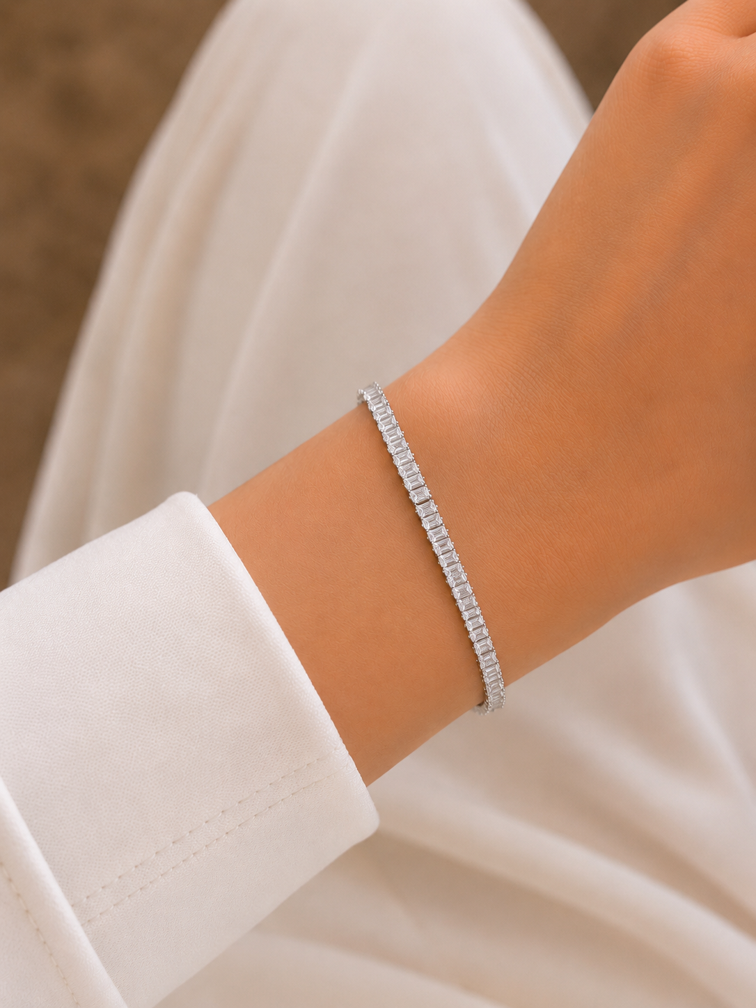 Tennis bracelet silver 2