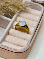 Mother of Pearl Signet Ring