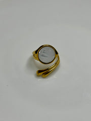 Iridescent Oval Adjustable Ring (2)