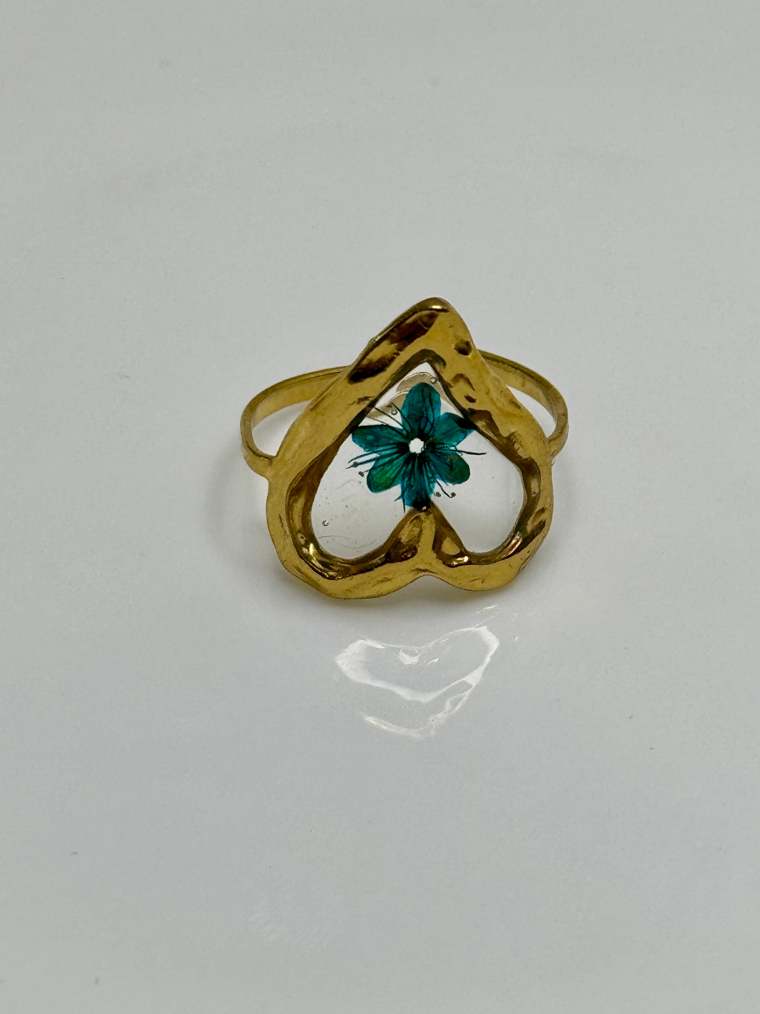 Wildflower Heart Ring