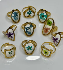 Wildflower Heart Ring
