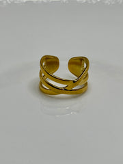 Triple Band Adjustable Ring