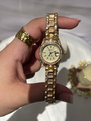 Mini rolex gold diamond 2