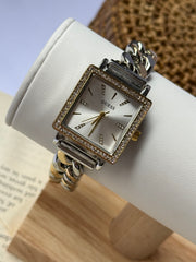 Guess watch silver with gold in white
