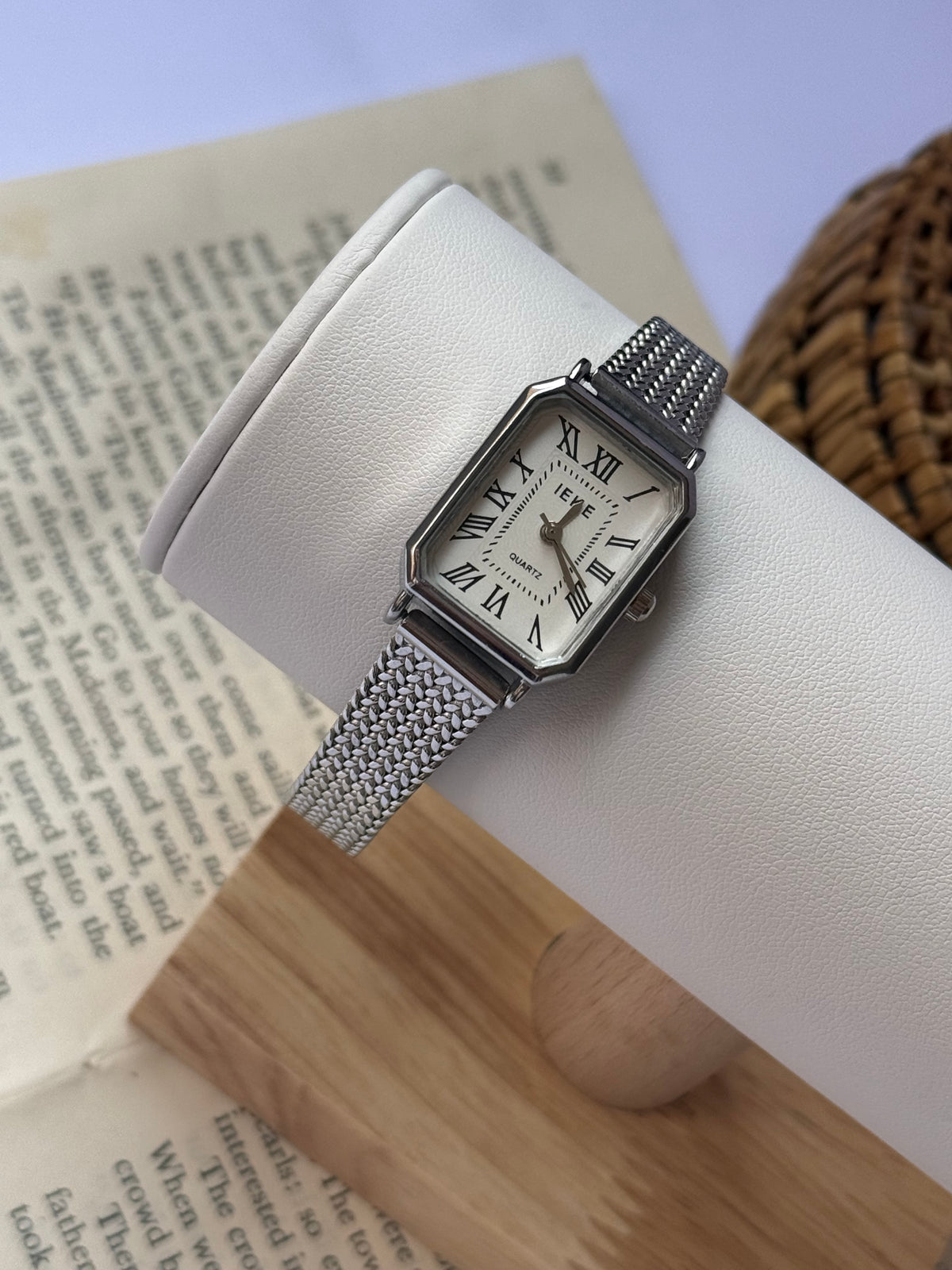 Ieke rectangle in silver