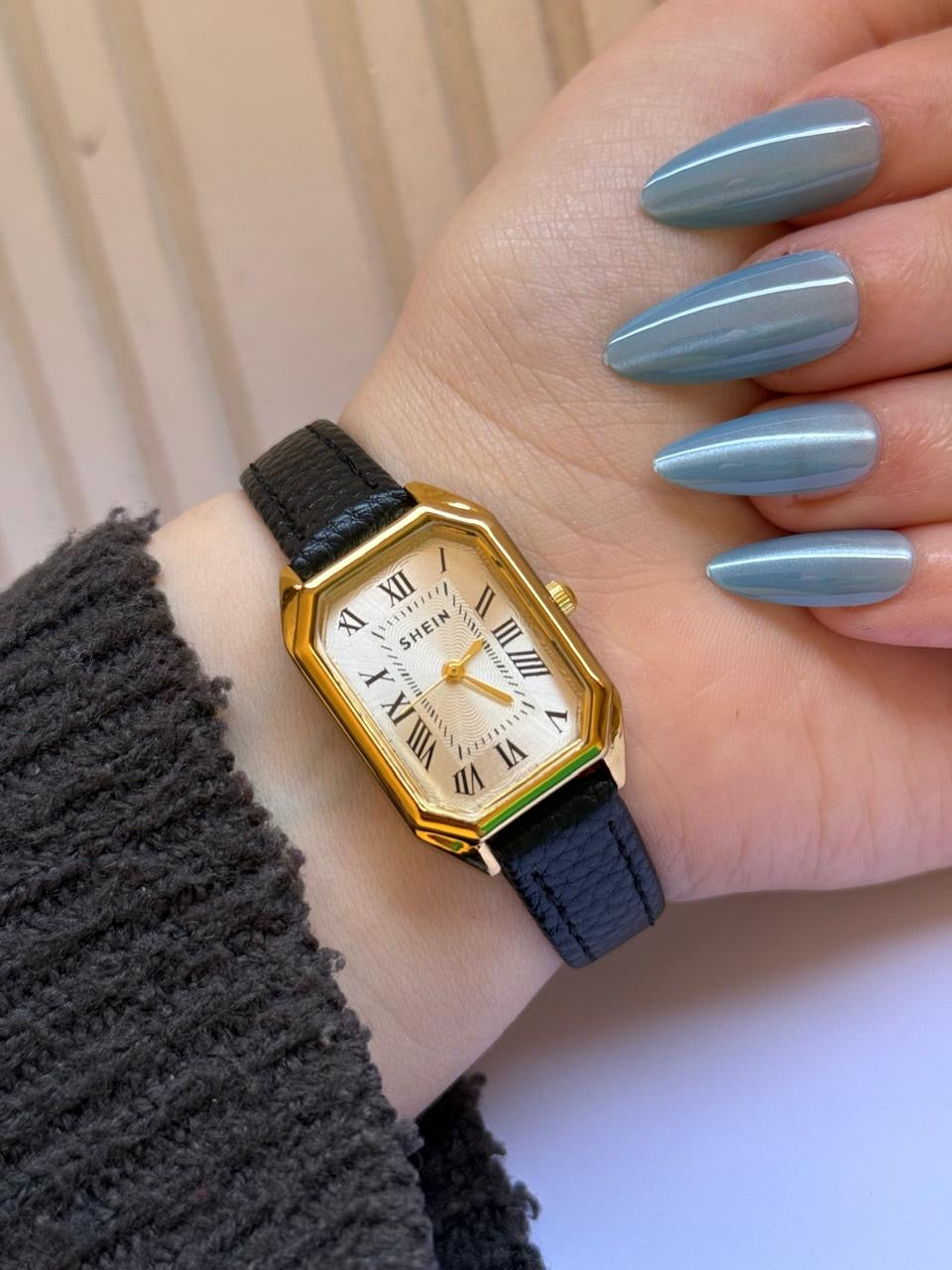 Classic Octagonal Leather Watch 3