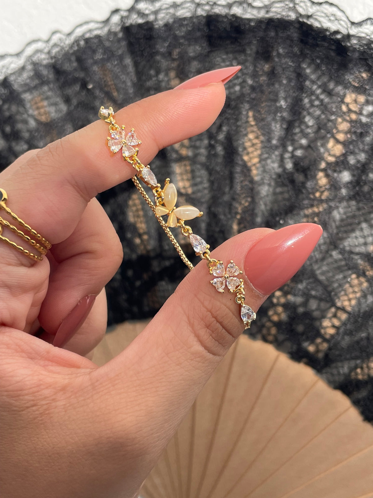 Shiny butterfly bracelet