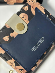 Wallet bear in darck blue