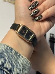 Gedi black in rose gold frame