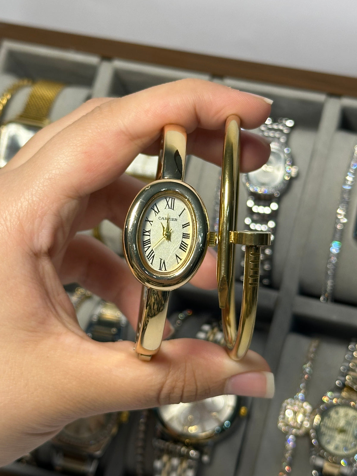 Cartier watch with catier bangle