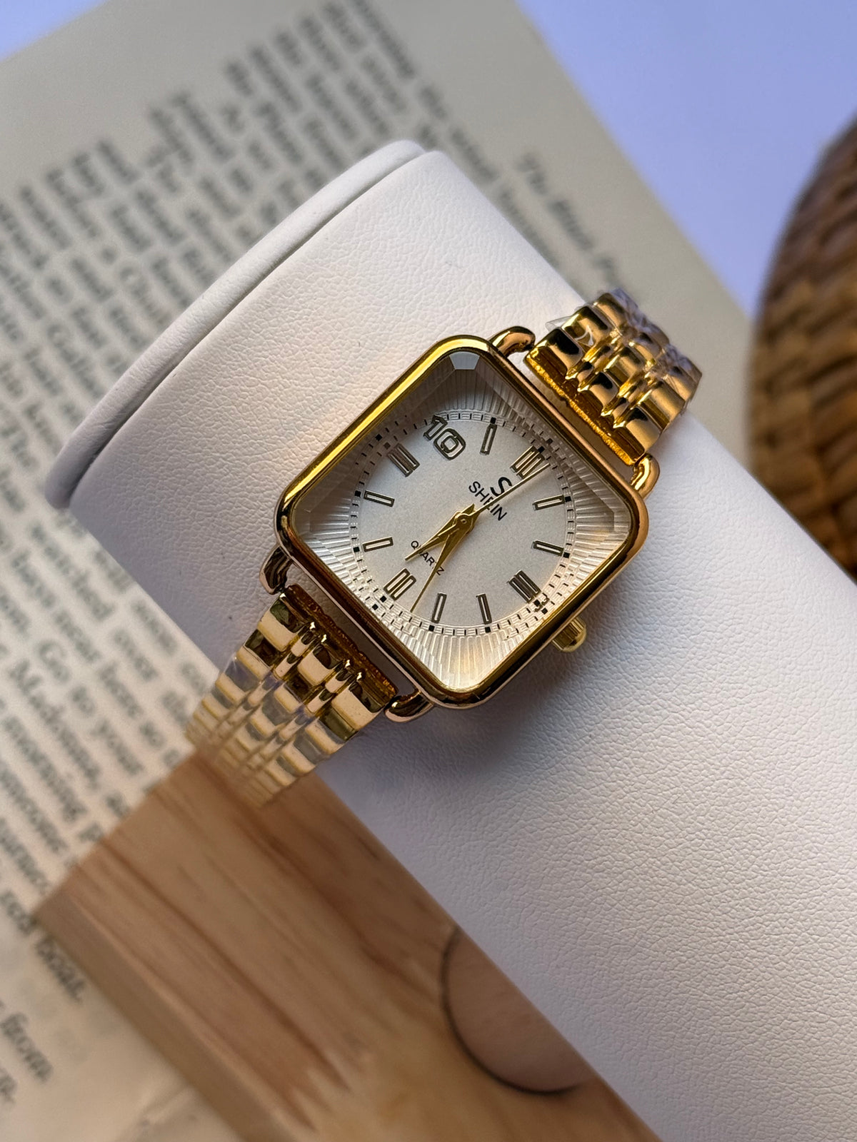 New shein in gold white