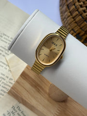 Ieke oval gold in gold