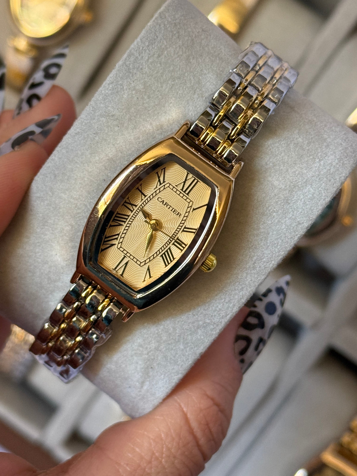 Cartier new watch oval mix