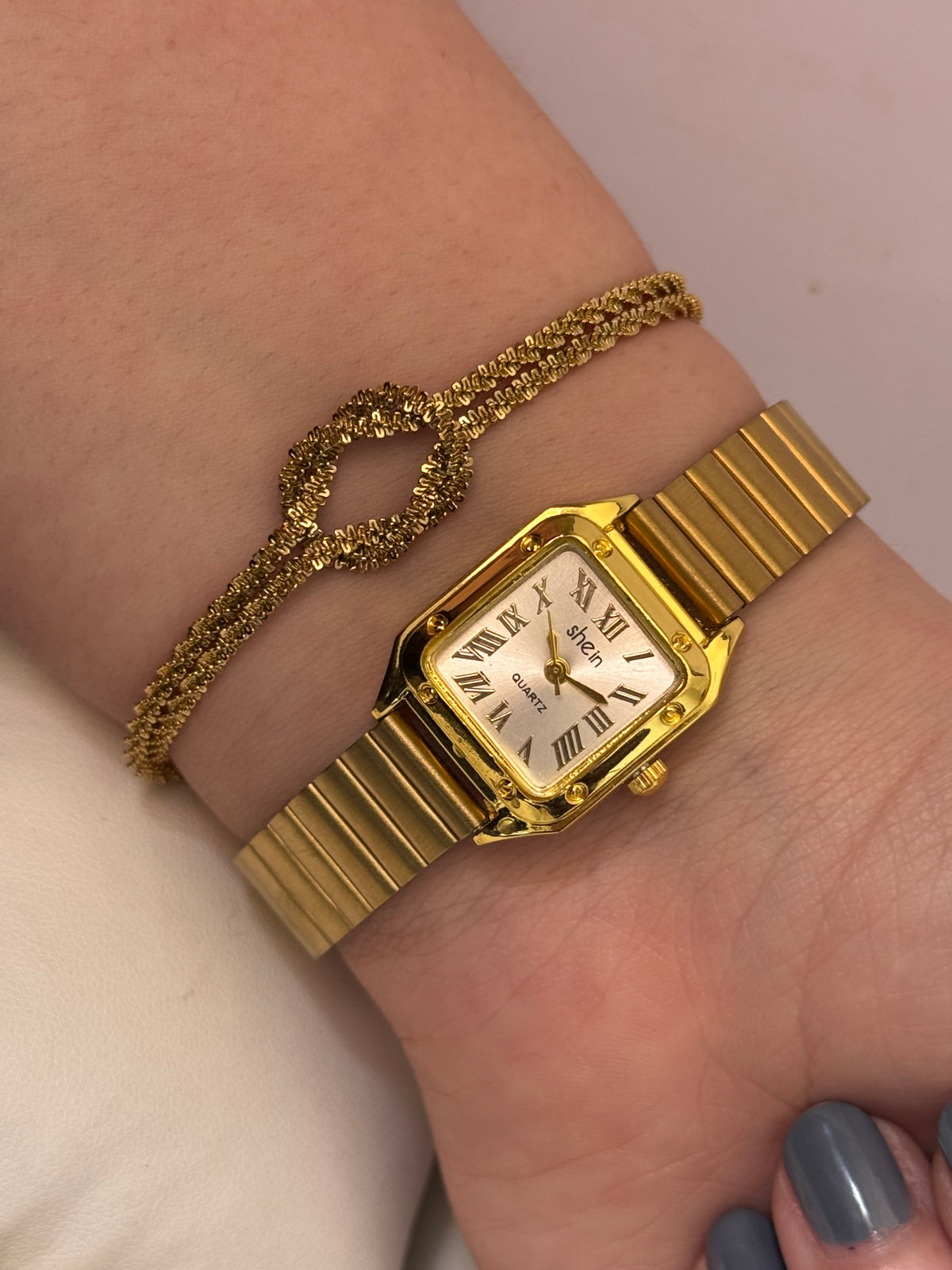 Shein with soft bloom bracelet
