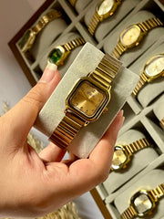 Shein square in gold