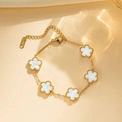 White flower bracelet